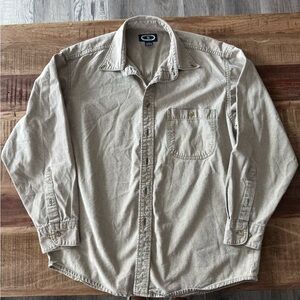 Women’s Beige Button-Up Shirt